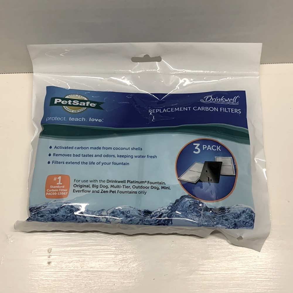 NWT- PetSafe Drinkwell Replacement Carbon Filters - 3pk